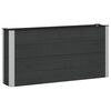 vidaXL H&oslash;ybed Svart 150 x 30 x 72 cm WPC og Aluminium