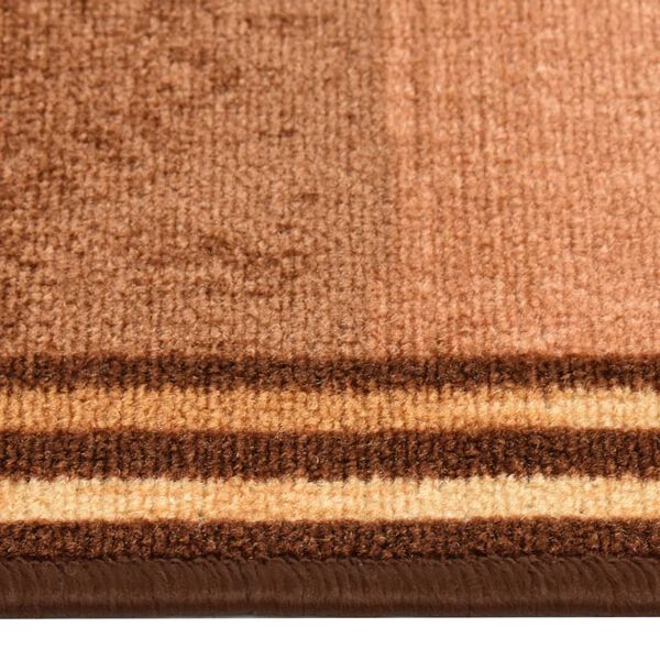 vidaXL Teppel&oslash;per gelbelagt bakside 67x150 cm blokk beige