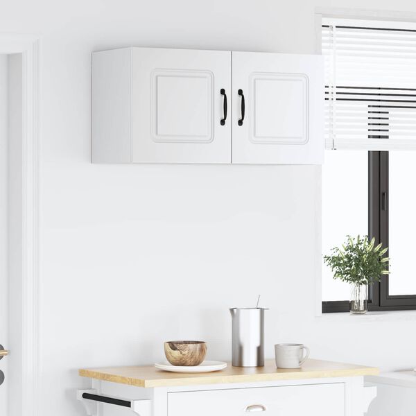 vidaXL Kj&oslash;kkenskap Kalmar Hvit 80 x 31 x 40 cm Konstruert tre