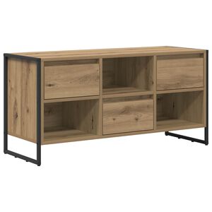 vidaXL TV-skap Kunstnerisk Eik 100 x 36 x 49,5 cm Konstruert tre