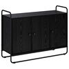 vidaXL Skjenk Svart eik 102 x 35 x 75 cm Konstruert tre