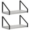 vidaXL Vegghyller 2 stk. Betonggr&aring; 30 x 16 x 15,5 cm
