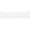 vidaXL Sengeramme med skuffer hvit 75x190 cm