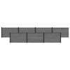 vidaXL Gjerdeplate 7 pcs WPC og Aluminium Gr&aring;