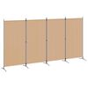 vidaXL 4-panel romdeler Beige 346 x 180 cm Stoff