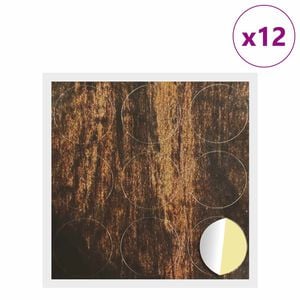 vidaXL Klebende skrue deksel 12 pcs Gammelt tre &Oslash; 20 x 0,5 mm