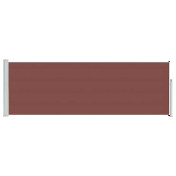 vidaXL Uttrekkbar sidemarkise 100x300 cm brun