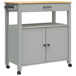 vidaXL Kj&oslash;kkenvogn MONZA 84x40x88,5 cm heltre furu