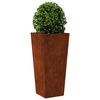 vidaXL Hageplanter 2 stk 35x35x75 cm oksidert st&aring;l