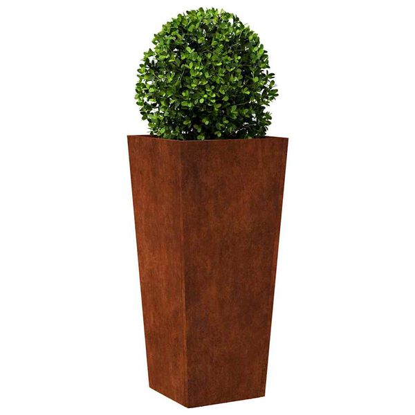vidaXL Hageplanter 2 stk 35x35x75 cm oksidert st&aring;l