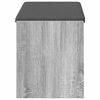 vidaXL Gangbenk Gr&aring; Sonoma 83 x 38 x 45 cm Konstruert treverk og stoff