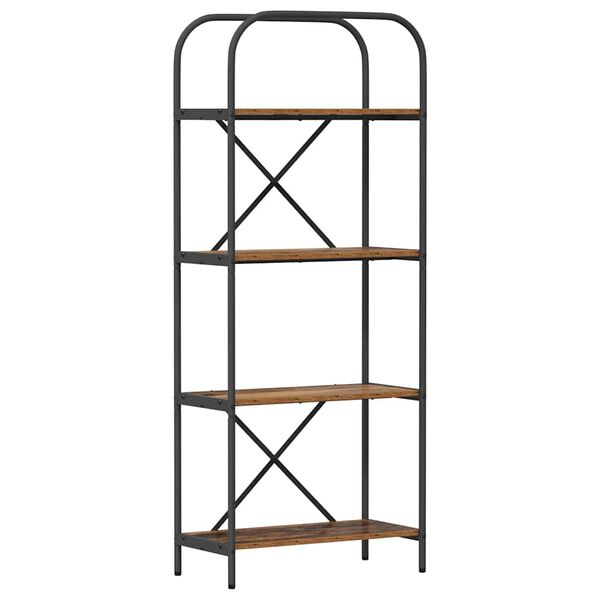 vidaXL Bokhylle Gammelt tre 60 x 30 x 146 cm Konstruert tre