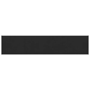 vidaXL Vinduskarmer Svart med trestruktur 120 x 35 x 4,5 cm PVC