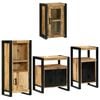 vidaXL Baderomsinnredningssett 4 stk. Brun 55 x 35 x 60 cm