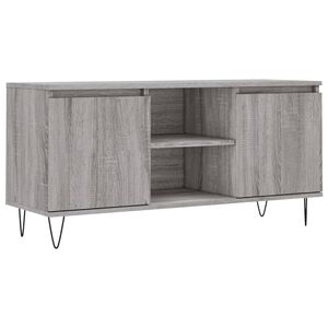 vidaXL TV-benk gr&aring; sonoma 104x35x50 cm konstruert tre