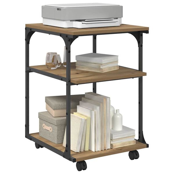 vidaXL Skiverstativ Artisan Eik 43 x 48 x 64 cm Konstruert tre