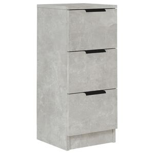 vidaXL Skjenk betonggr&aring; 30x30x70 cm konstruert tre