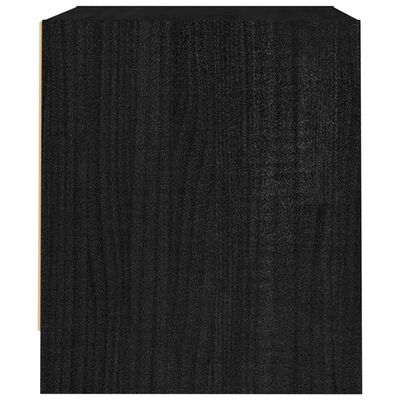 vidaXL Nattbord 2 stk 40x30,5x35,5 cm heltre furu svart