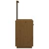 vidaXL Sminkebord honningbrun 95x50x134 cm heltre furu