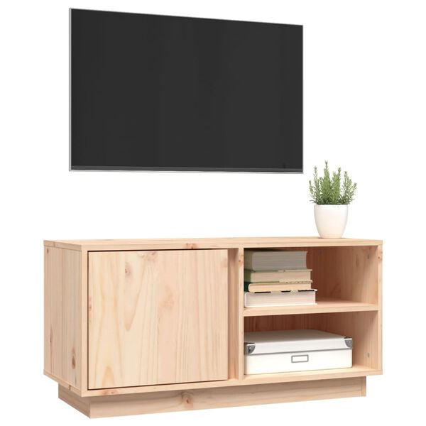 vidaXL TV-benk 80x35x40,5 cm heltre furu