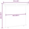 vidaXL Sidemarkise for balkong 165x250 cm brun