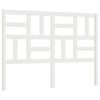vidaXL Sengegavl hvit 166x4x104 cm heltre furu