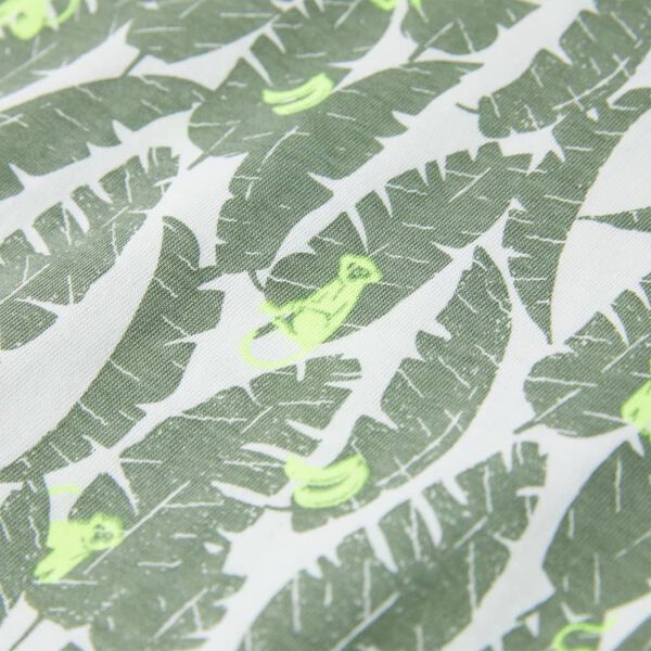 T-skjorte for barn ecru og m&oslash;rkeef&oslash;y 140