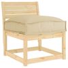 vidaXL Pallepute for sete Beige 50 x 50 x 12 cm Oxford-stoff