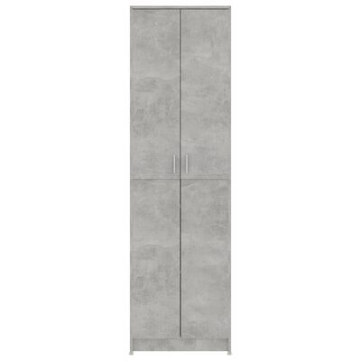 vidaXL Garderobeskap betonggrå 55x25x189 cm sponplate