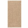 vidaXL Teppe ZIZUR beige 80x250 cm jute-utseende innend&oslash;rs og utend&oslash;rs