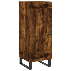 vidaXL Skjenk r&oslash;kt eik 34,5x34x90 cm konstruert tre