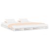 vidaXL Palleseng hvit 120x190 cm heltre furu Small Double