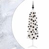 vidaXL Kunstig smalt juletre med julekuler 150 cm 150 LED-lys Varmhvit
