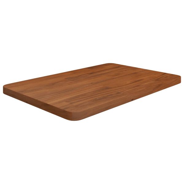 vidaXL Benkeplate til bad m&oslash;rkebrun 60x40x2,5 cm behandlet heltre