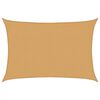 vidaXL Solseil 160 g/m&sup2; rektangul&aelig;r sand 2x3 m HDPE