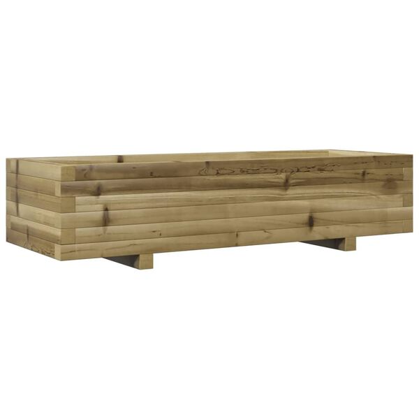 vidaXL Plantekasse 110x40x26,5 cm impregnert furu