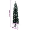 vidaXL Kunstig slankt juletre 300 LED 240 cm