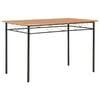 vidaXL Spisebord brun 120x70x75 cm MDF