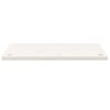 vidaXL Skrivebord hvit 80x40x2,5 cm heltre furu