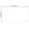 vidaXL Kj&oslash;kkenbakplate 2 pcs Gjennomsiktig 90 x 50 cm herdet glass