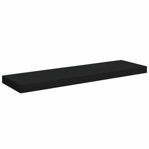 vidaXL Flytende vegghylle svart 80x23,5x3,8 cm MDF