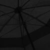 vidaXL Paraply svart 130 cm