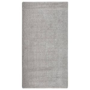 vidaXL Flossteppe lysegr&aring; 80x150 cm sklisikkert