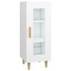 vidaXL Skjenk hvit 34,5x34x90 cm konstruert tre