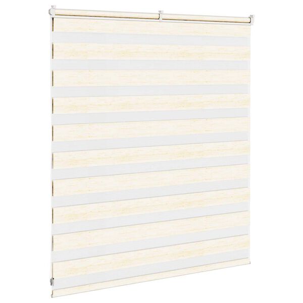 vidaXL Sebragardin marmor beige stoff bredde 115,9 cm polyester