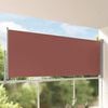 vidaXL Uttrekkbar sidemarkise 140 x 300 cm brun
