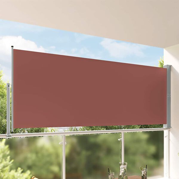vidaXL Uttrekkbar sidemarkise 140 x 300 cm brun