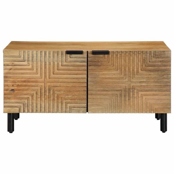 vidaXL Salongbord brun 80x50x40 cm heltre furu