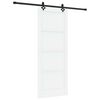 vidaXL Skyved&oslash;r 83 x 211 cm Konstruert tre Hvit og svart