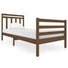vidaXL Sengeramme honningbrun heltre 90x200 cm